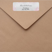 Rücksendeadresse des rosa Glitzer