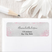 Rücksendeadresse des rosa Glitzer (Insitu)