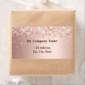 Rücksendeadresse des Rose-Goldgeschäfts (Insitu)