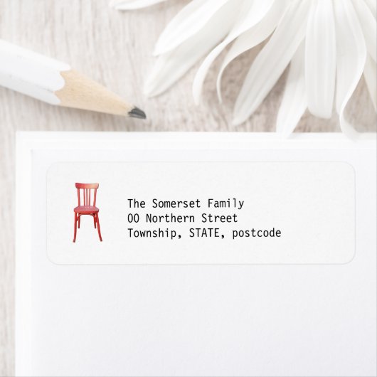 Rücksendeadresse des roten Sitzes (Insitu)