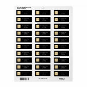 Rücksendeadresse des Schwarz-weißen Firmenlogos (Vorne)