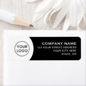 Rücksendeadresse des Schwarzweiß-Firmenlogos (Insitu)