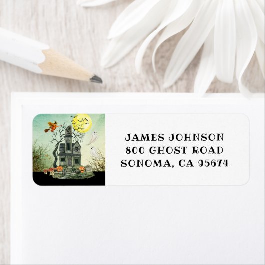 Rücksendeadresse des Spuk Halloween-Party (Insitu)