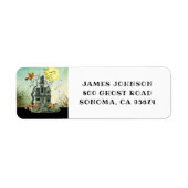 Rücksendeadresse des Spuk Halloween-Party (Vorne)