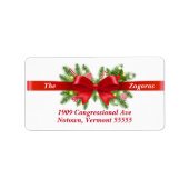 Rücksendeadresse des Weihnachtsmanns Adressaufkleber (Vorne)