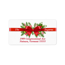 Rücksendeadresse des Weihnachtsmanns Adressaufkleber