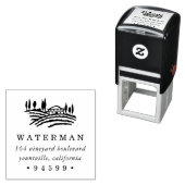 Rücksendeadresse des Weinlandes Permastempel (Beispiel)