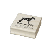 Rücksendeadresse Doberman Gummistempel (Stempel)