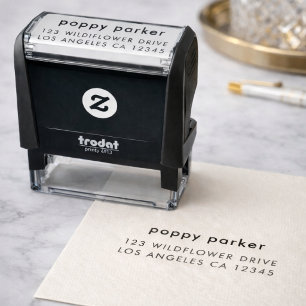 Rücksendeadresse   Einfach Minimalistisch Modern T Permastempel