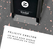 Rücksendeadresse | Einfach Minimalistisch modern u Permastempel