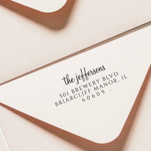 Rücksendeadresse Einfaches benutzerdefinierter Skr Gummistempel