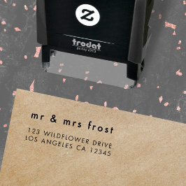 Rücksendeadresse | Einfaches Minimalistisches mode Permastempel