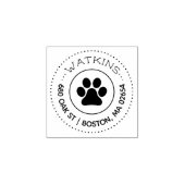 Rücksendeadresse einfügen gummistempel (Prägung)