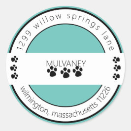 Rücksendeadresse einfügen Türkisch Runder Aufkleber