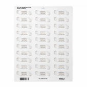 Rücksendeadresse | Elegant Alabaster Peonies (Vorne)