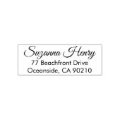 Rücksendeadresse _elegante Handschrift Permastempel (Design)