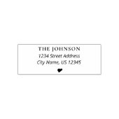 Rücksendeadresse Eleganter Minimalistischer Skript Permastempel (Design)