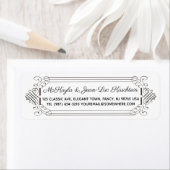 Rücksendeadresse Eleganter Rokoko zum Hochzeitstag (Insitu)