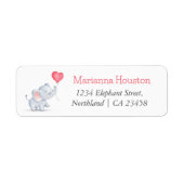 Rücksendeadresse Elephant & Heart Balloon (Vorne)