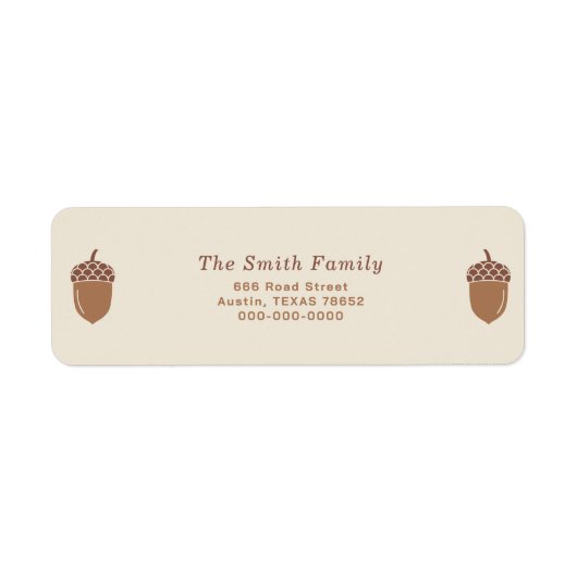 Rücksendeadresse-Etikett (Vorne)