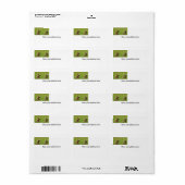 Rücksendeadresse-Etikett mit Grizzlybären-Bärenjun Adressaufkleber (Vorne)