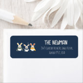 Rücksendeadresse-Etikett mit niedlichem Weihnachts (Insitu)