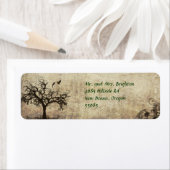 Rücksendeadresse-Etikett mit Vögeln und Labradoren (Insitu)