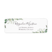 Rücksendeadresse Eukalyptus Greenery (Vorne)