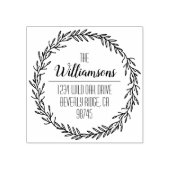 Rücksendeadresse "Familienname" Gummistempel (Prägung)