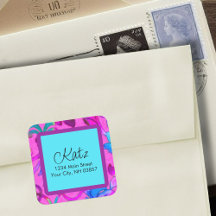 Rücksendeadresse Farbe Damaske Rosa