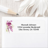 Rücksendeadresse Floral Lavender und Lilac (Insitu)