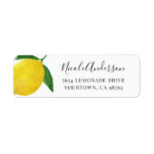 Rücksendeadresse Fresh Lemon labes 06 (Vorne)