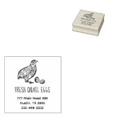 Rücksendeadresse Fresh Quail Egg Telefon Gummistempel (Stempel)