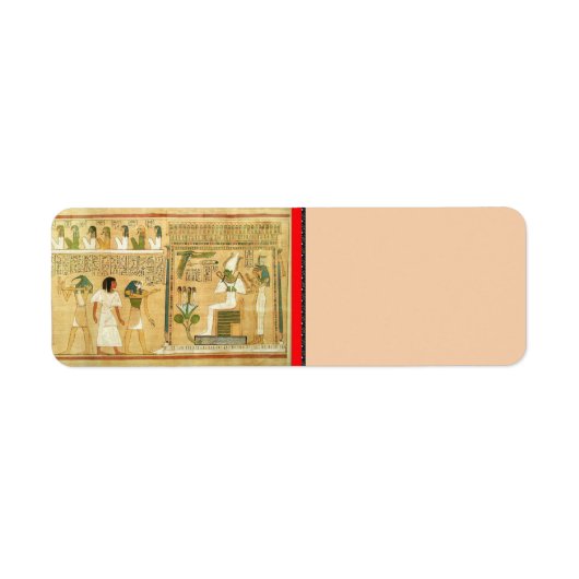 Rücksendeadresse für Ägypten-Hieroglyphen (Vorne)