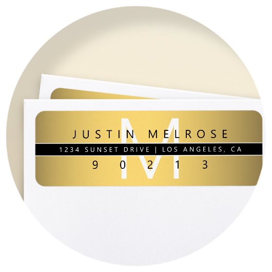 Rücksendeadresse für aktuelle Gold Look