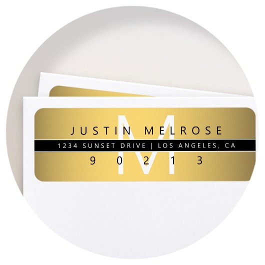 Rücksendeadresse für aktuelle Gold Look