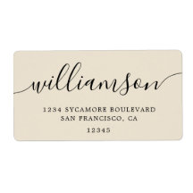 Rücksendeadresse für antike weiße Schriftzeichen