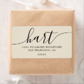 Rücksendeadresse für antike weiße Schriftzeichen (Insitu)