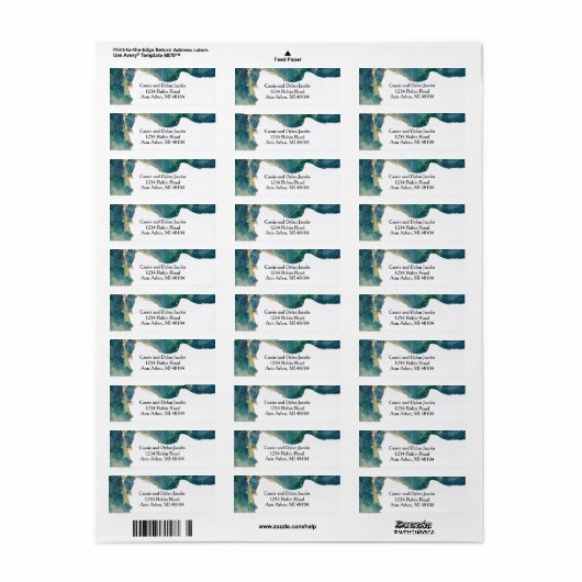 Rücksendeadresse für Aqua-Aqua (Vorne)