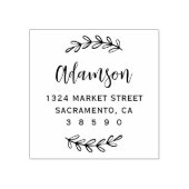 Rücksendeadresse für benutzerdefinierte botanische gummistempel (Prägung)