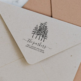 Rücksendeadresse für benutzerdefinierte Familienna Gummistempel