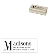 Rücksendeadresse für benutzerdefinierte, fette Fam Gummistempel (Stempel)