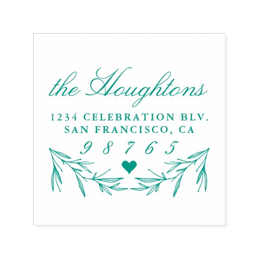 Rücksendeadresse für benutzerdefinierte Kalligraph Permastempel (Design)