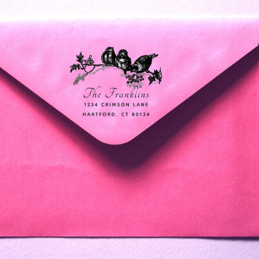 Rücksendeadresse für benutzerdefinierte Logo-Skrip Gummistempel