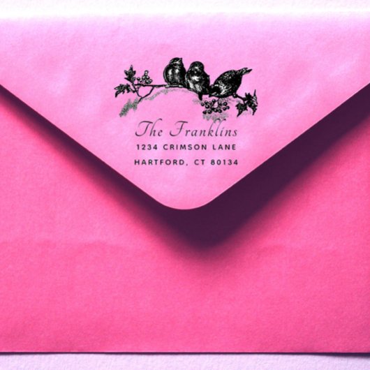 Rücksendeadresse für benutzerdefinierte Logo-Skrip Permastempel