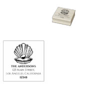 Rücksendeadresse für benutzerdefinierte Muschel Gummistempel (Stempel)