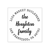 Rücksendeadresse für benutzerdefinierte rustikale  gummistempel (Prägung)