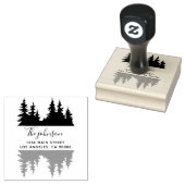 Rücksendeadresse für benutzerdefinierte rustikale gummistempel (Stempel)