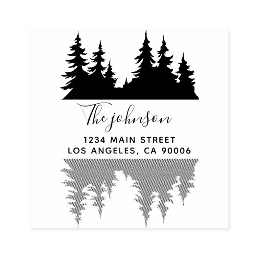 Rücksendeadresse für benutzerdefinierte rustikale  gummistempel (Prägung)