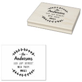 Rücksendeadresse für benutzerdefinierte Skriptfami Gummistempel (Stempel)